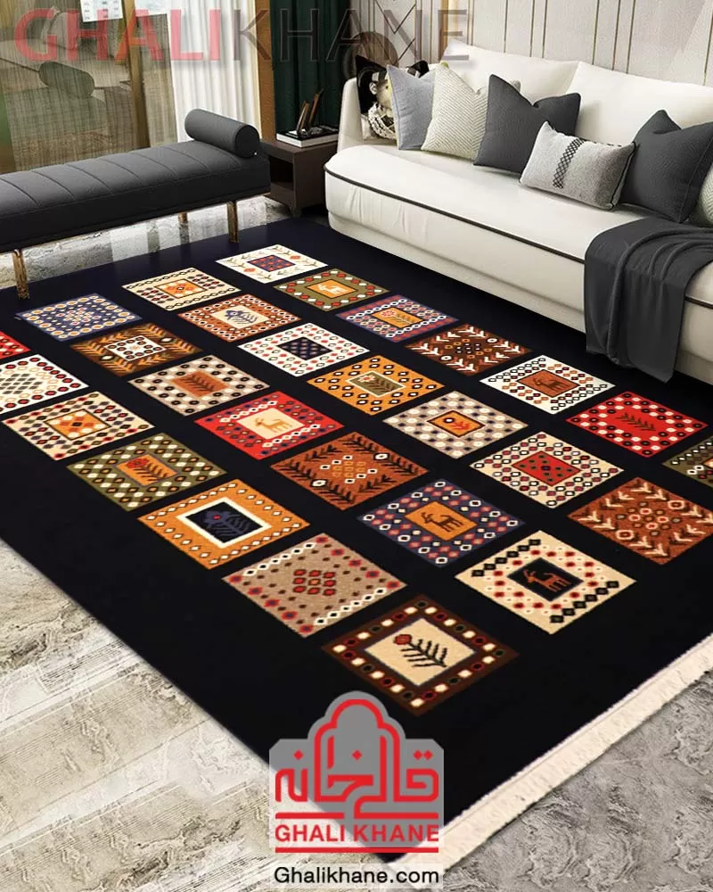 ارسال فوری فرش ستاره کویر یزد کلکسیون شاهسون 320 شانه کد SH-B072-8899