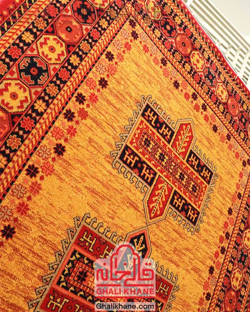 قیمت عمده   فرش ستاره کویر یزد کلکسیون شاهسون 320 شانه کد SH-B101-5025