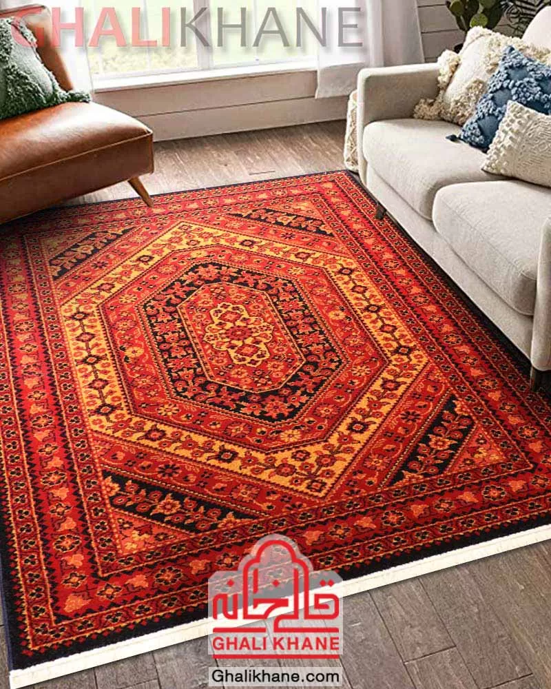 ارسال سریع فرش ستاره کویر یزد کلکسیون شاهسون 320 شانه کد SH-B104-5025