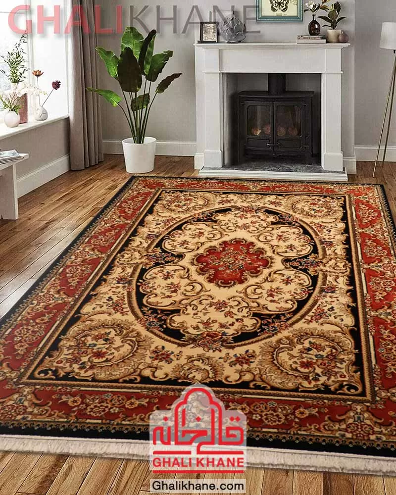 ارسال سریع فرش ستاره کویر یزد کلکسیون شاهسون 320 شانه کد SH-X012-5194