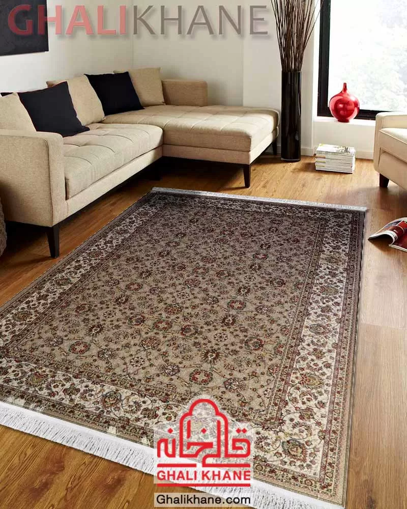 فرش ستاره کویر یزد کلکسیون شهریار 700 شانه کد QI-Q021-1080 درجه 1