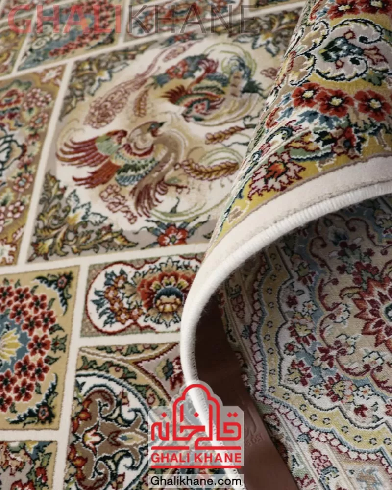 فرش ستاره کویر یزد کلکسیون شهریار 700 شانه کد QI-Q044-1000 قالیخانه