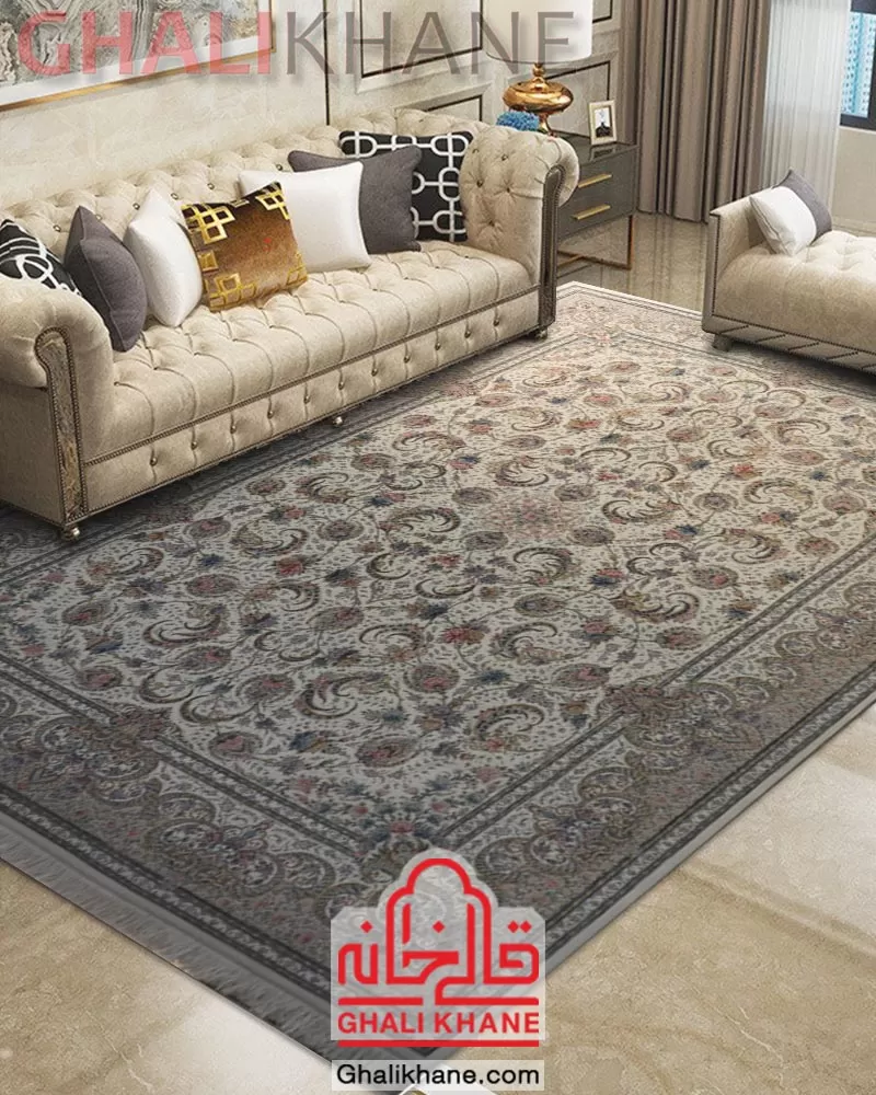 قیمت عمده فرش ستاره کویر یزد کلکسیون نقش جهان 1000 شانه کد HI-E040-2003