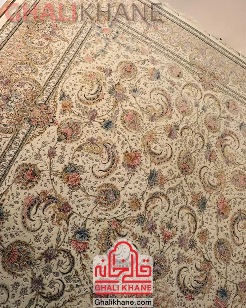 نمایندگی رسمی فرش ستاره کویر یزد کلکسیون نقش جهان 1000 شانه کد HI-E040-2003