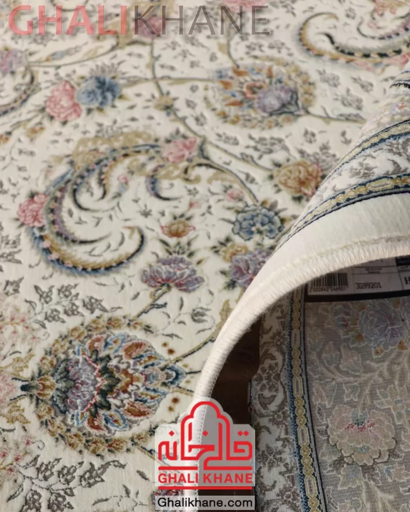 فرش ستاره کویر یزد کلکسیون نقش جهان 1000 شانه کد HI-E040-2003