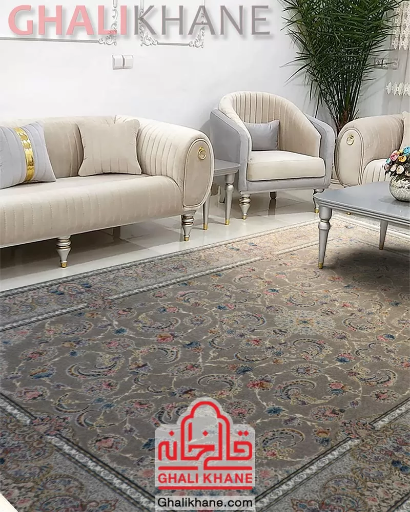 ارسال فوری - فرش ستاره کویر یزد کلکسیون نقش جهان 1000 شانه کد HI-E040-2037