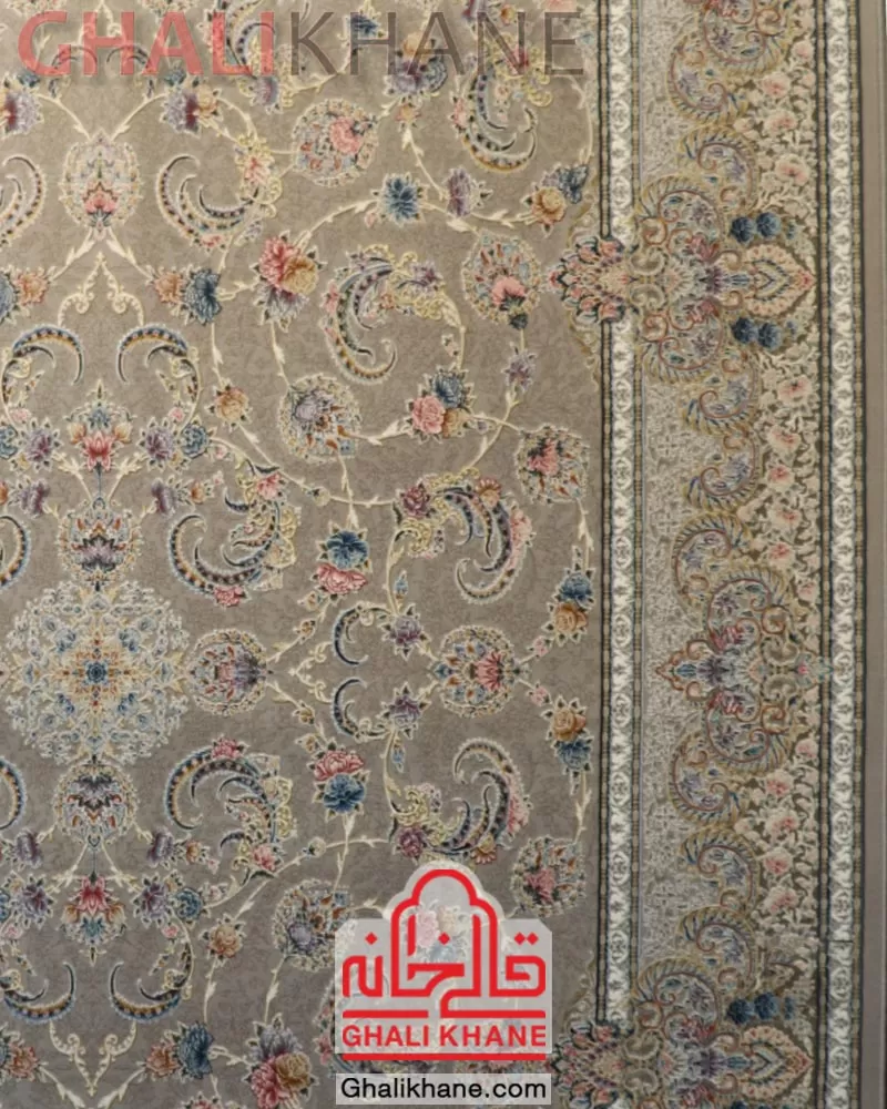 ارزانترین قیمت فرش ستاره کویر یزد کلکسیون نقش جهان 1000 شانه کد HI-E040-2037