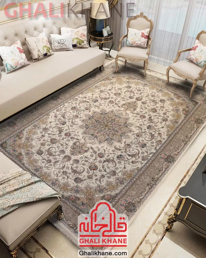 ارسال فوری - فرش ستاره کویر یزد کلکسیون نقش جهان 1000 شانه کد HI-E041-2003