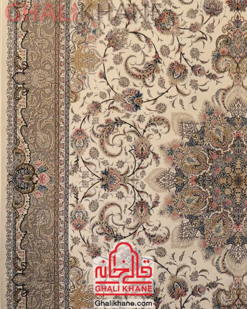 فرش ستاره کویر یزد کلکسیون نقش جهان 1000 شانه کد HI-E041-2003 درجه 1