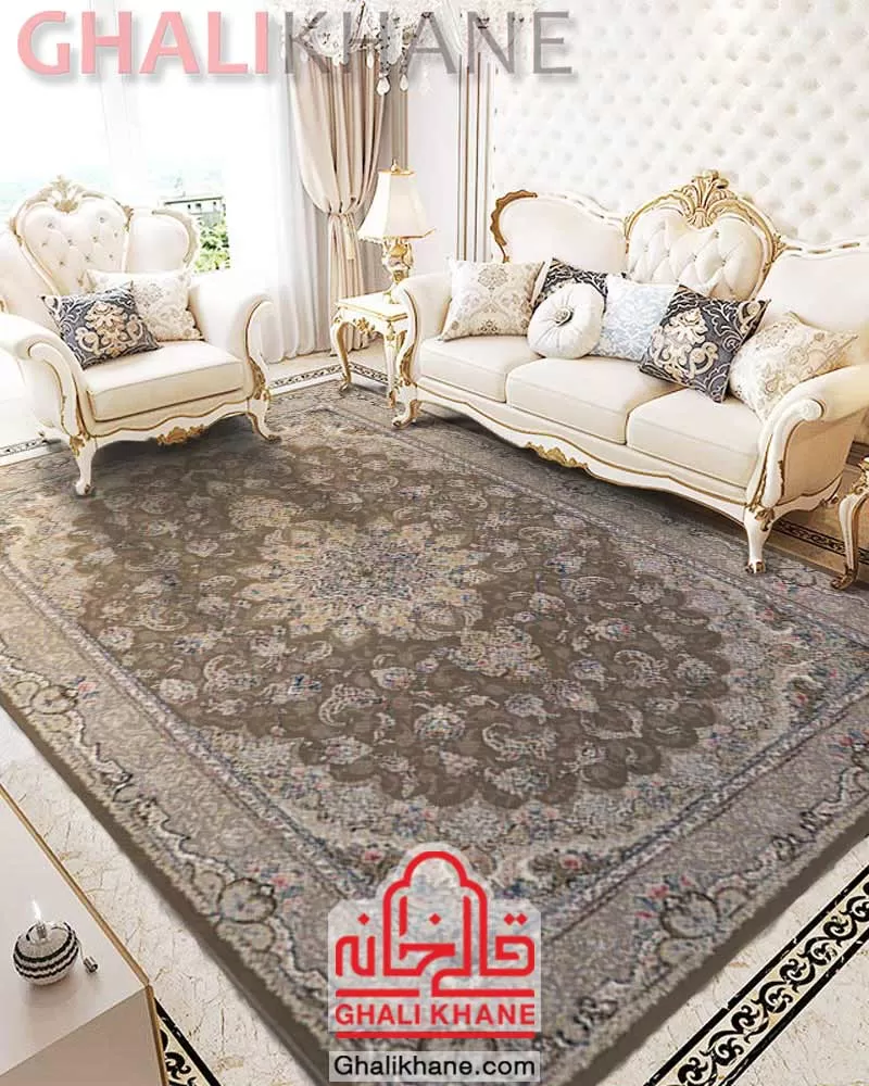 فرش ستاره کویر یزد کلکسیون نقش جهان 1000 شانه کد HI-E041-2073 درجه 1