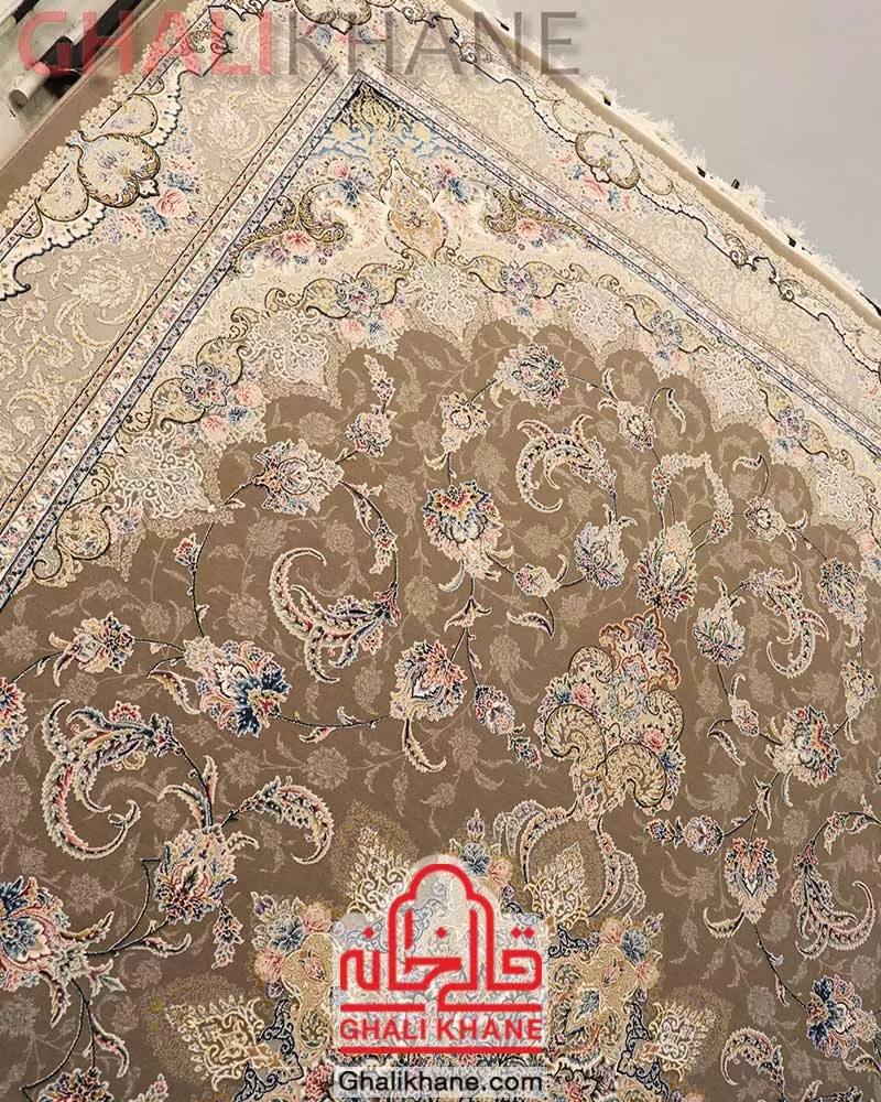 نمایندگی فروش  فرش ستاره کویر یزد کلکسیون نقش جهان 1000 شانه کد HI-E041-2073