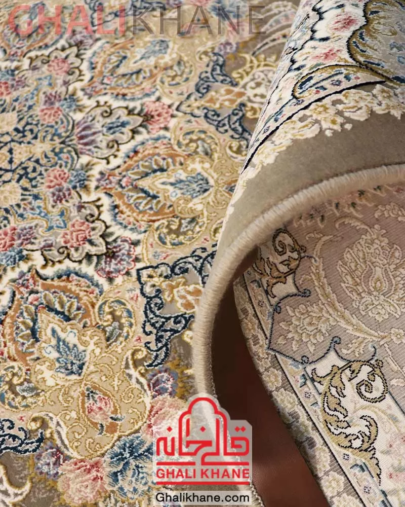 فرش ستاره کویر یزد کلکسیون نقش جهان 1000 شانه کد HI-E041-2073