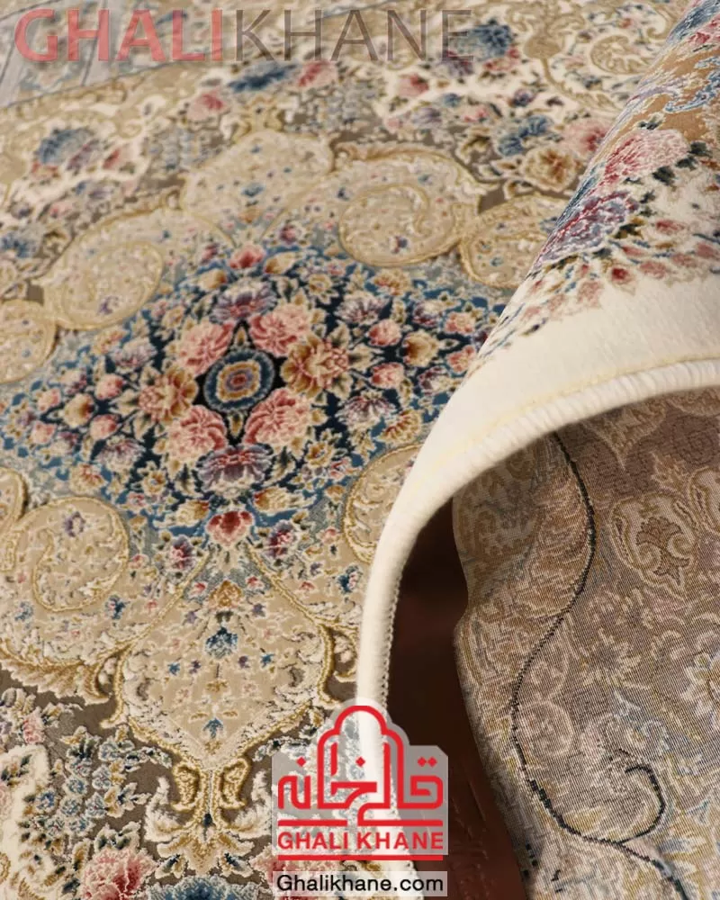 فرش ستاره کویر یزد کلکسیون نقش جهان 1000 شانه کد HI-E042-2003