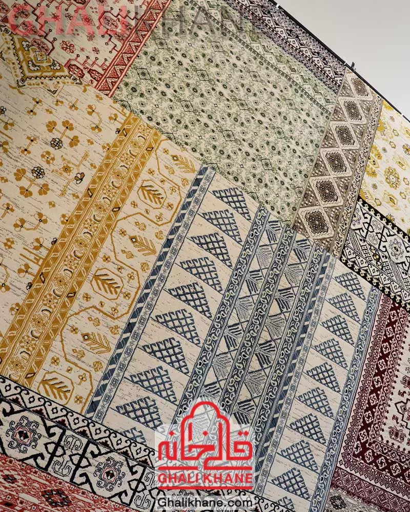 قیمت عمده  فرش ستاره کویر یزد کلکسیون شاهکار نوین 700 شانه کد YN-I054-2509