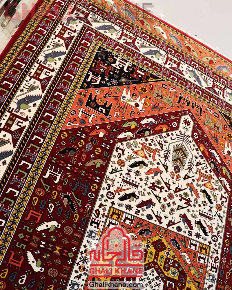 فرش ستاره کویر یزد کلکسیون شاهکار نوین 700 شانه کد YN-N058-2550 نمایندگی رسمی