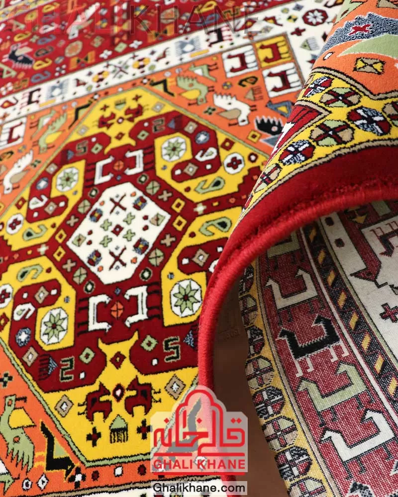 فرش ستاره کویر یزد کلکسیون شاهکار نوین 700 شانه کد YN-N058-2550 درجه 1