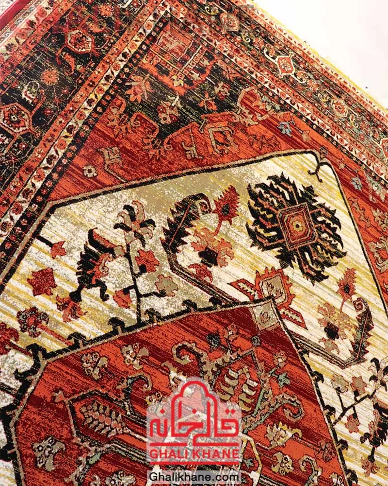 فرش ستاره کویر یزد کلکسیون شاهکار نوین 700 شانه کد YN-N124-2509