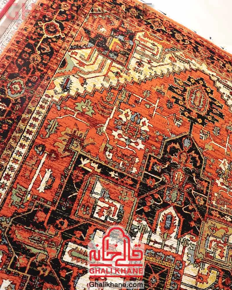 فرش ستاره کویر یزد کلکسیون شاهکار نوین 700 شانه کد YN-N132-2549 درجه 1