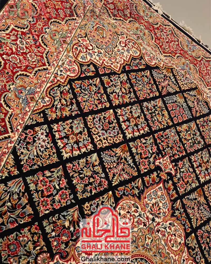 ارسال فوری فرش ستاره کویر یزد کلکسیون ایساتیس 500 شانه کد IA-I026-8094