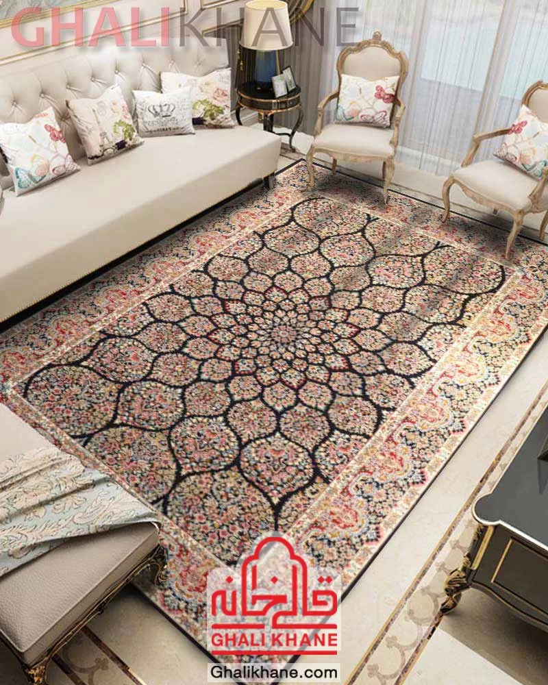 فرش ستاره کویر یزد کلکسیون ایساتیس 500 شانه کد IA-I035-8099 قیمت عمده