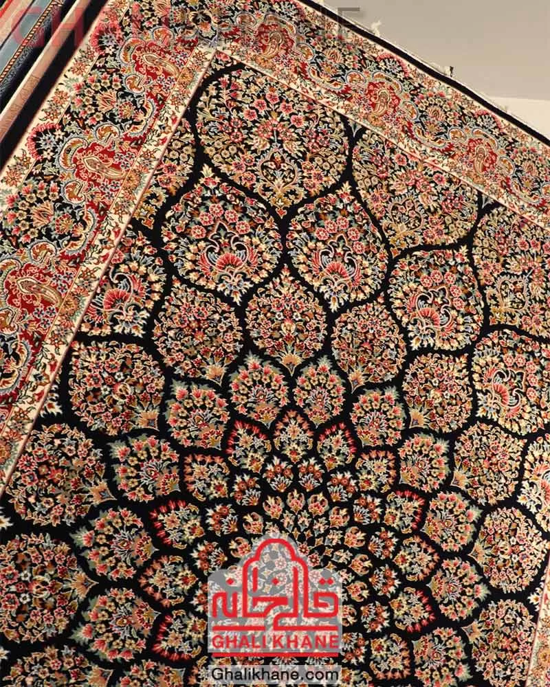 فرش ستاره کویر یزد کلکسیون ایساتیس 500 شانه کد IA-I035-8099 ارسال فوری