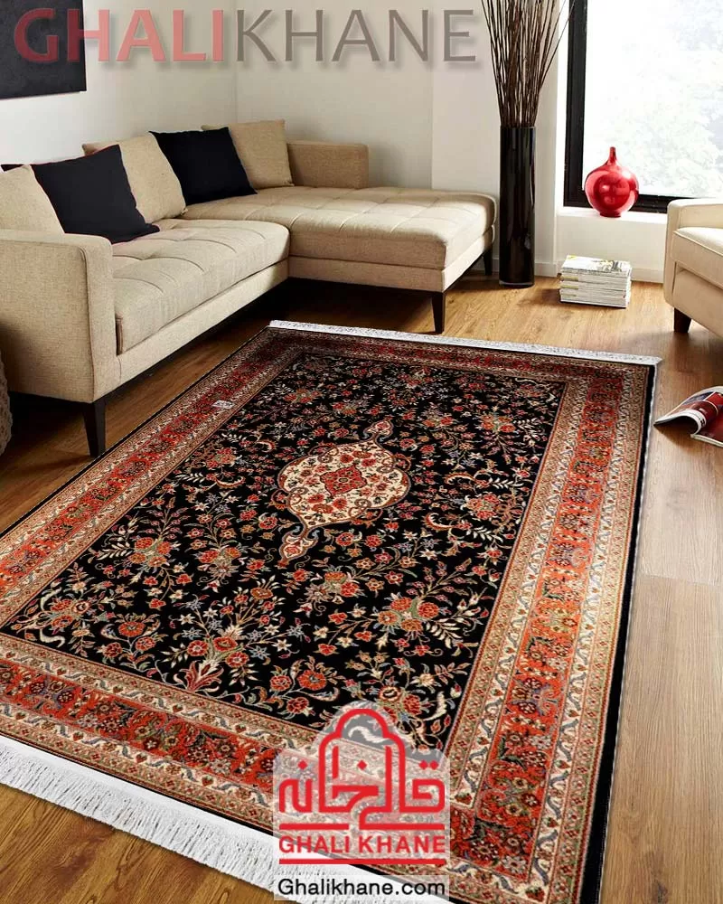 خرید آنلاین فرش ستاره کویر یزد کلکسیون ایساتیس 500 شانه کد IA-I046-8394
