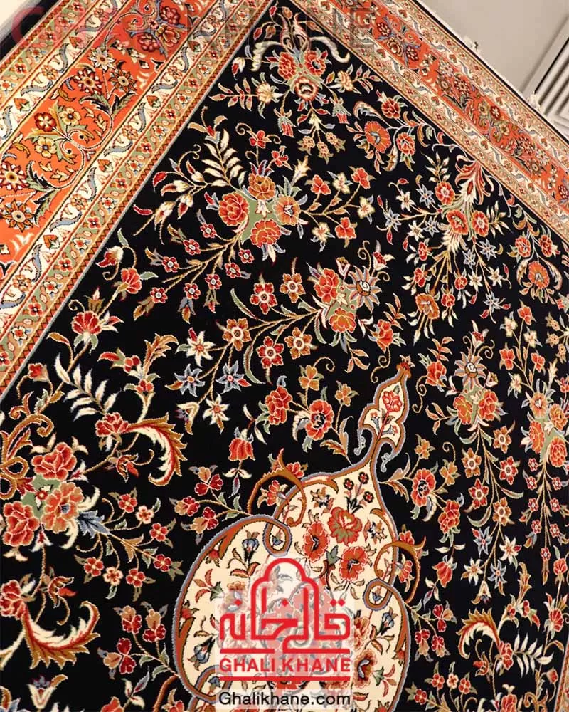 فرش ستاره کویر یزد کلکسیون ایساتیس 500 شانه کد IA-I046-8394