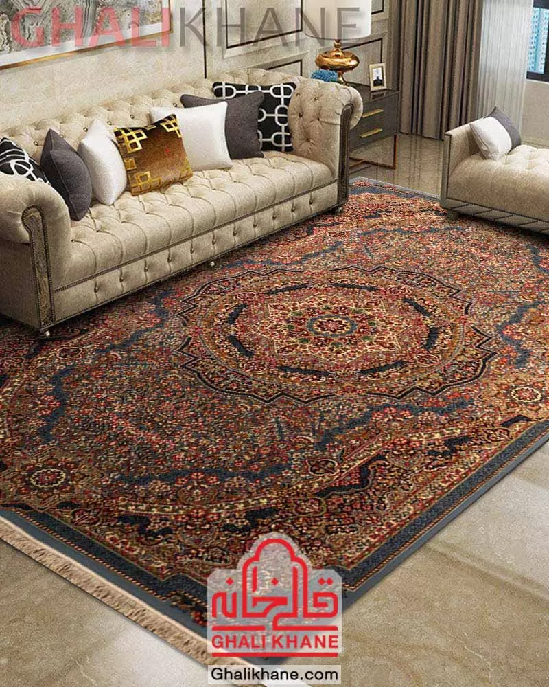 قالیخانه -   فرش ستاره کویر یزد کلکسیون ایساتیس 500 شانه کد IA-I064-8066