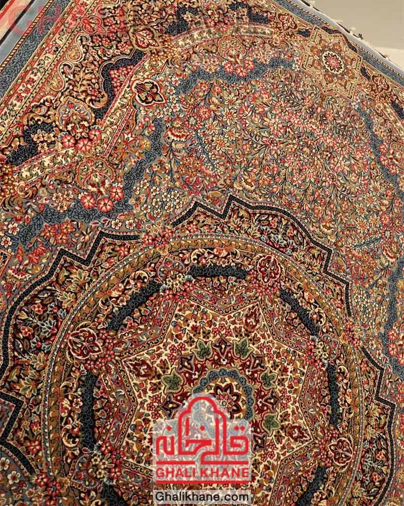 ارسال فوری   فرش ستاره کویر یزد کلکسیون ایساتیس 500 شانه کد IA-I064-8066