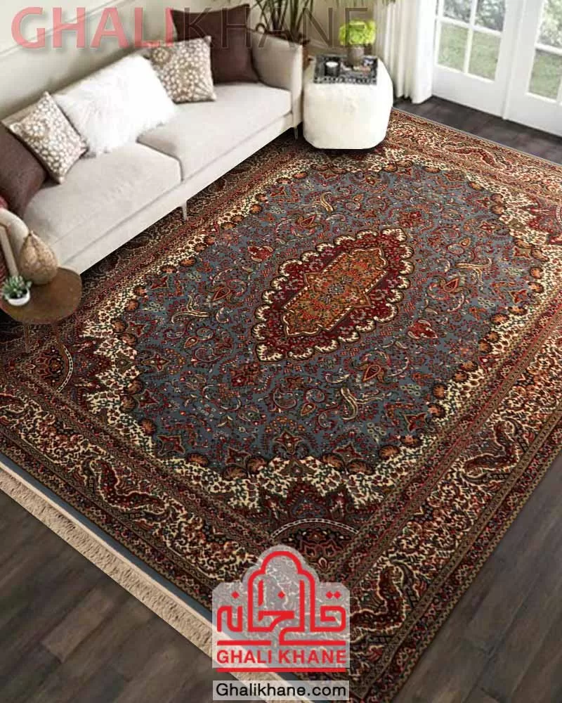 قالیخانه -   فرش ستاره کویر یزد کلکسیون ایساتیس 500 شانه کد IA-K027-8060