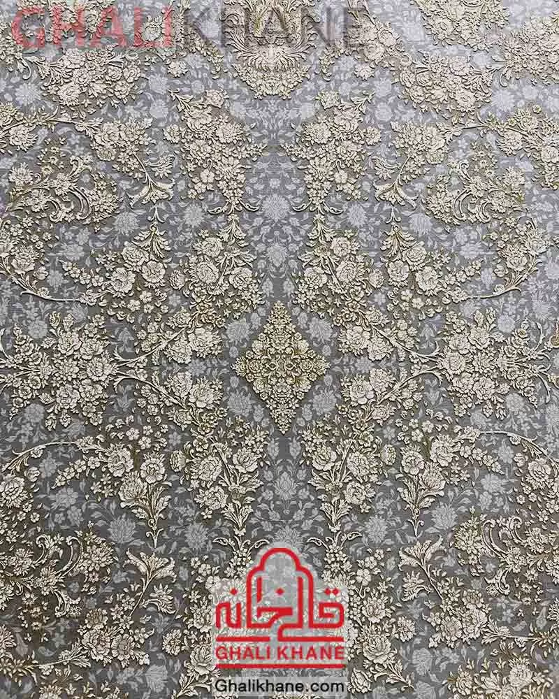 فرش نگین مشهد 1500 شانه کد 1503 طوسی
