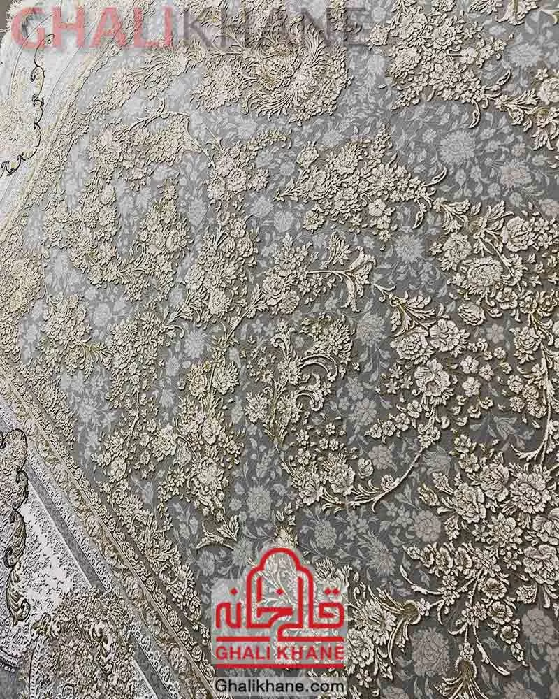 فرش نگین مشهد 1500 شانه کد 1503 طوسی