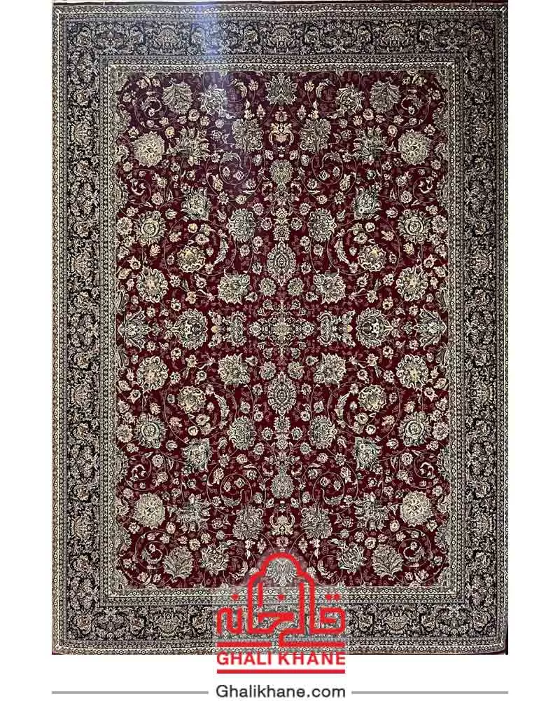 فرش 700 شانه زمرد مشهد لاکی کد 25010