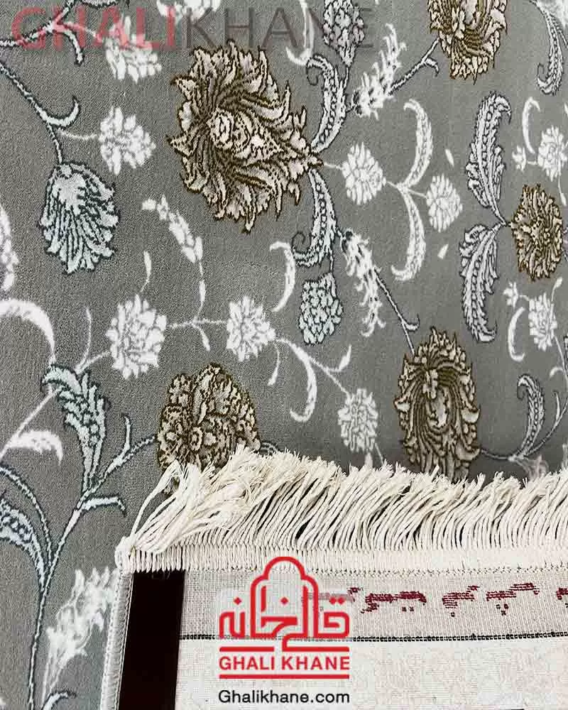 فرش نگین مشهد 700 شانه کد 2612 خاکستری