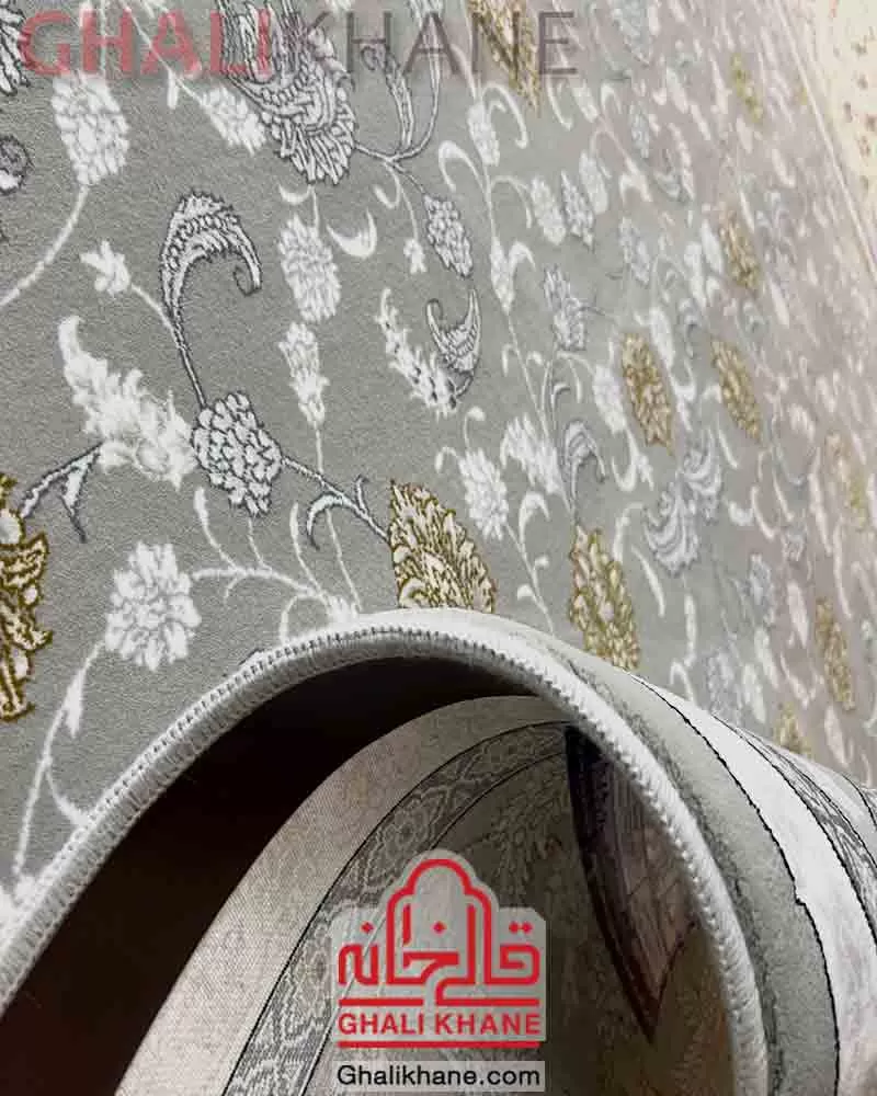 فرش نگین مشهد 700 شانه کد 2612 خاکستری