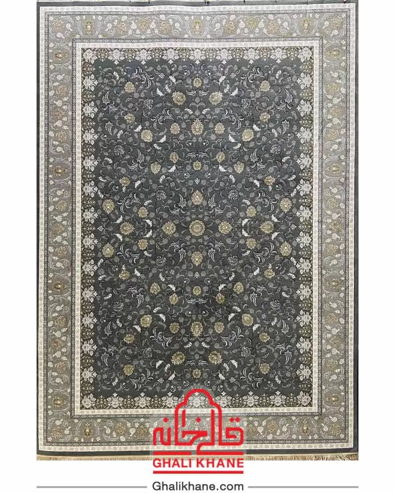 فرش نگین مشهد 700 شانه کد 2612 دودی