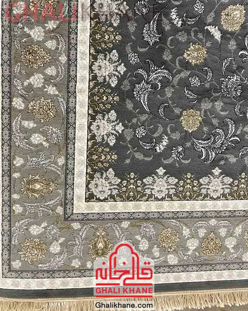 فرش نگین مشهد 700 شانه کد 2612 دودی
