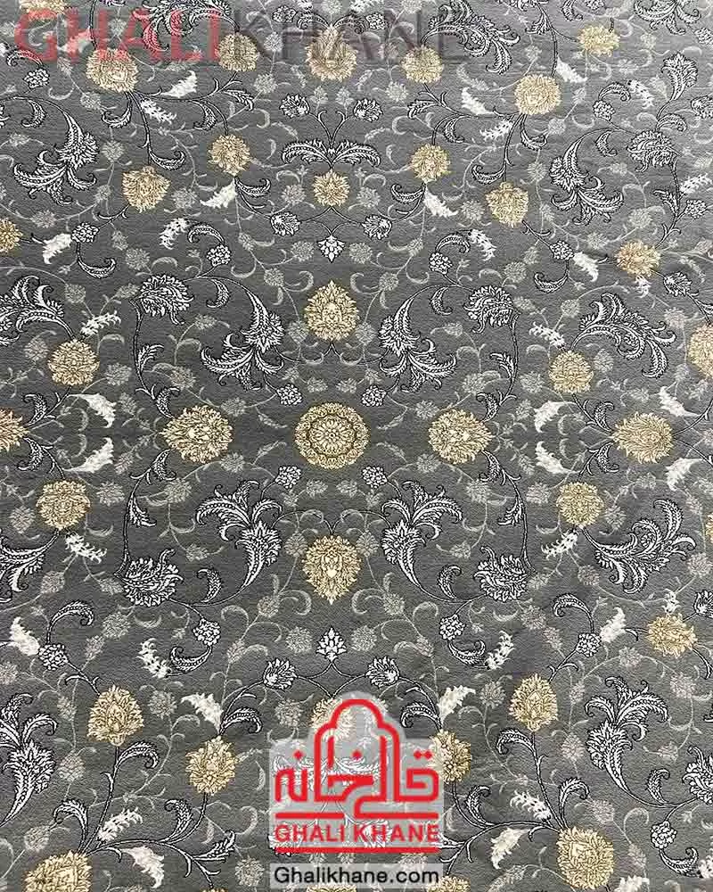 فرش نگین مشهد 700 شانه کد 2612 دودی