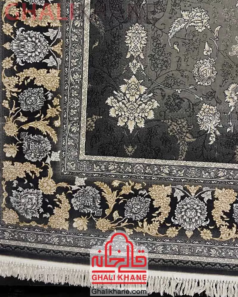 فرش مدرن زمرد مشهد 700 شانه کد 35072 طوسی روشن