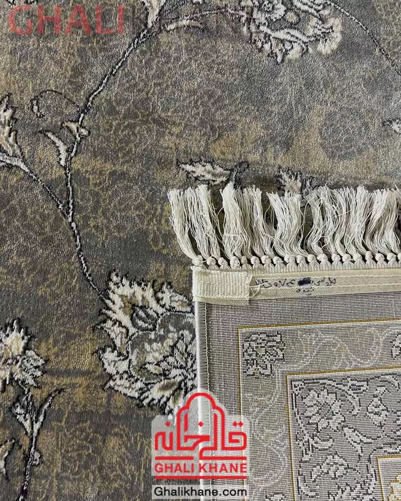 فرش زمرد مشهد 700 شانه کد 35074 طوسی تیره