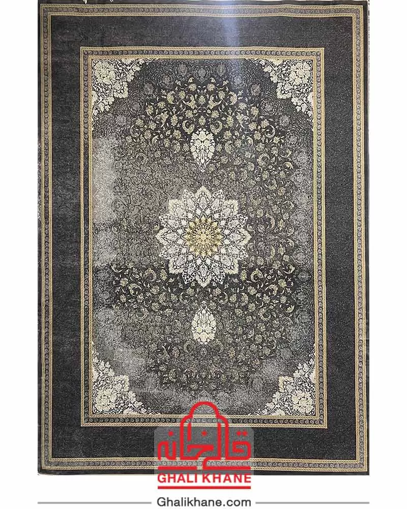 فرش زمرد مشهد 700 شانه کد 35079 طوسی تیره