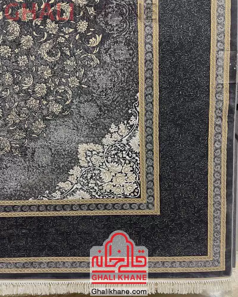 فرش زمرد مشهد 700 شانه کد 35079 طوسی تیره