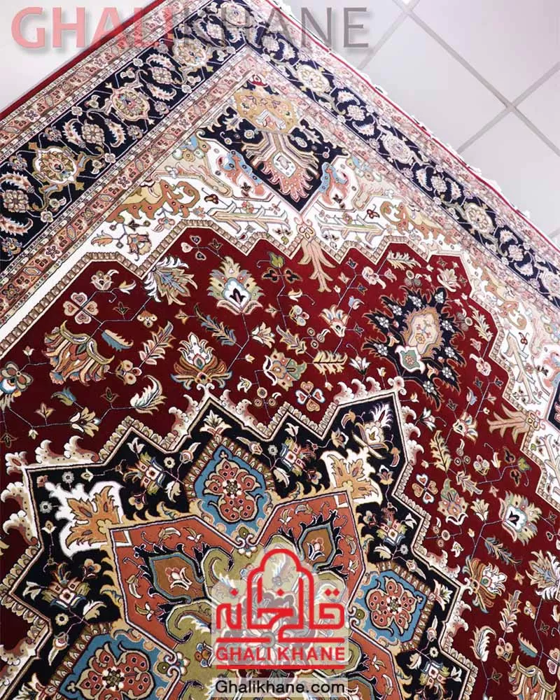 فرش مشهد طرح هریس لاکی کد 722235