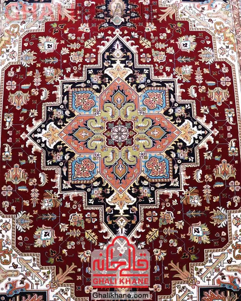 فرش مشهد طرح هریس لاکی کد 722235