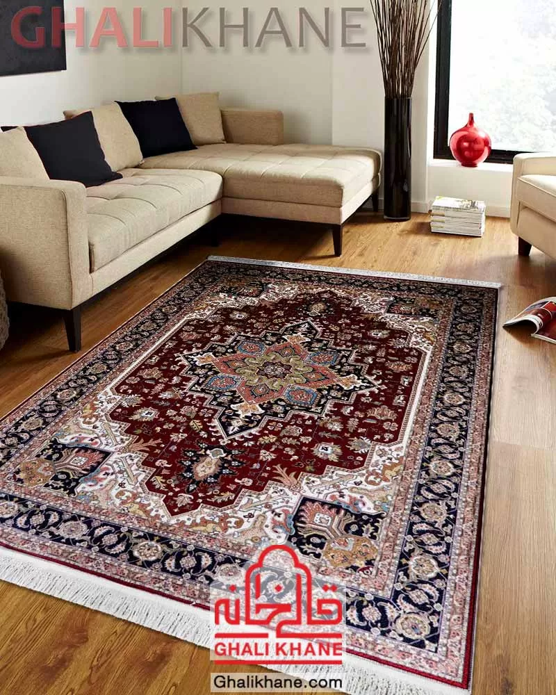 فرش مشهد طرح هریس لاکی 700 شانه