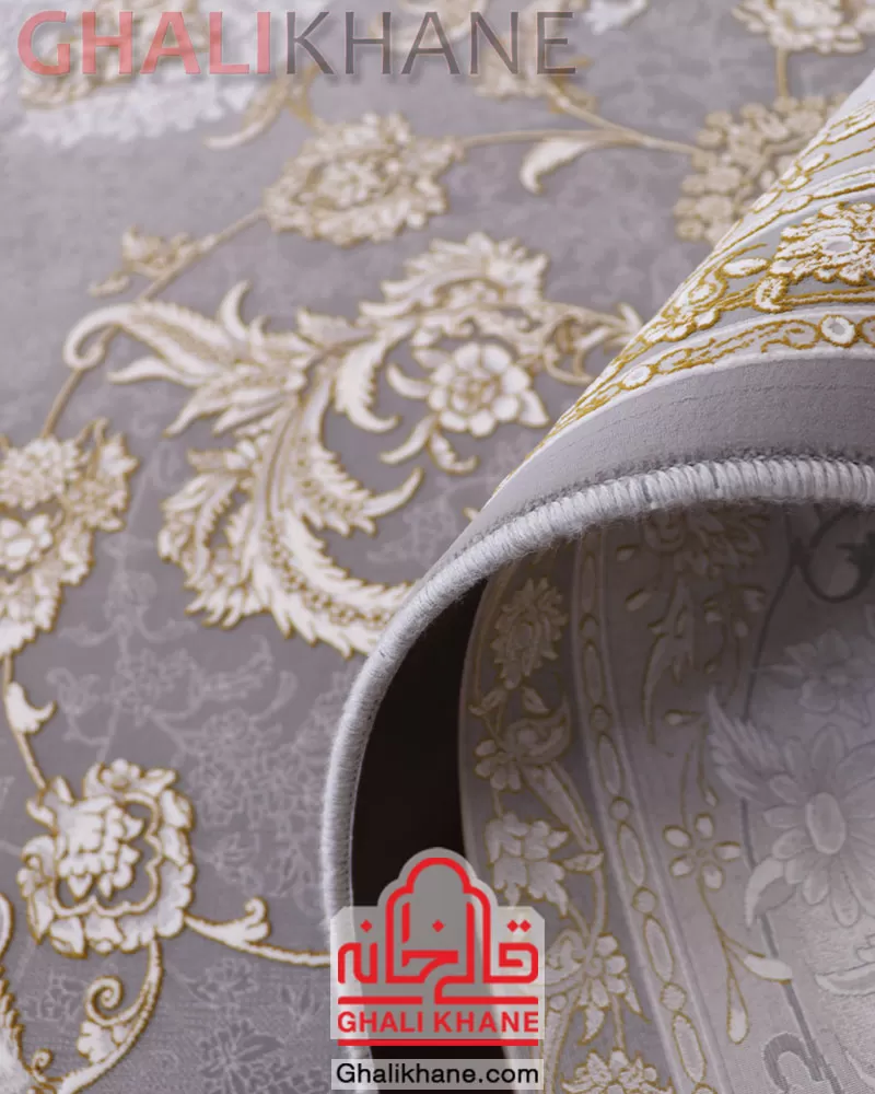 فرش نگین مشهد 1500 شانه کد 1505 طوسی