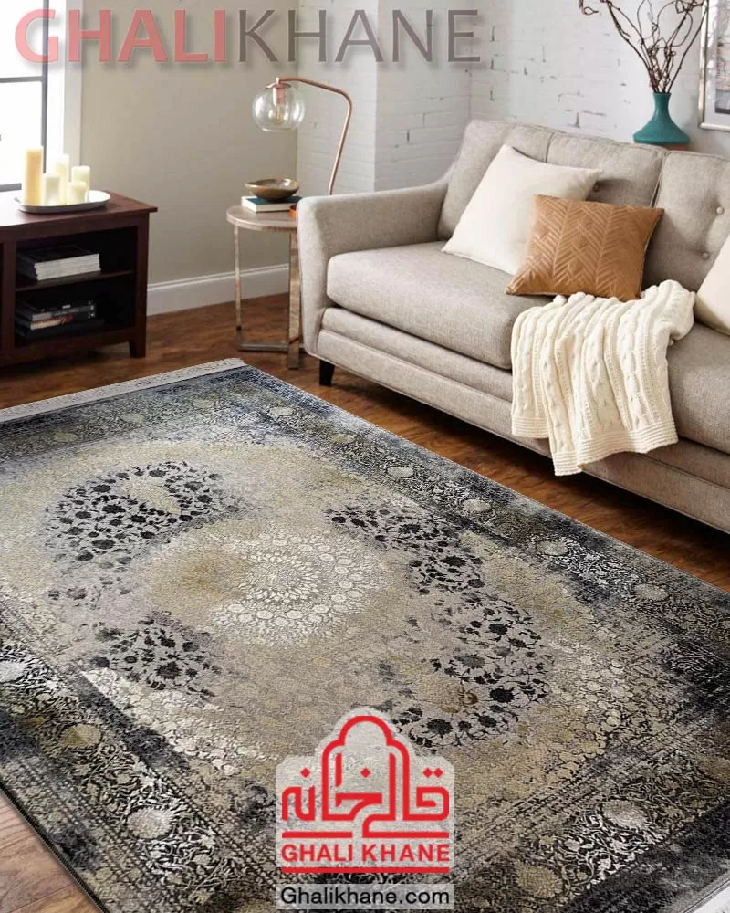 فرش مدرن مشهد 1200 شانه کد 803599 فیلی