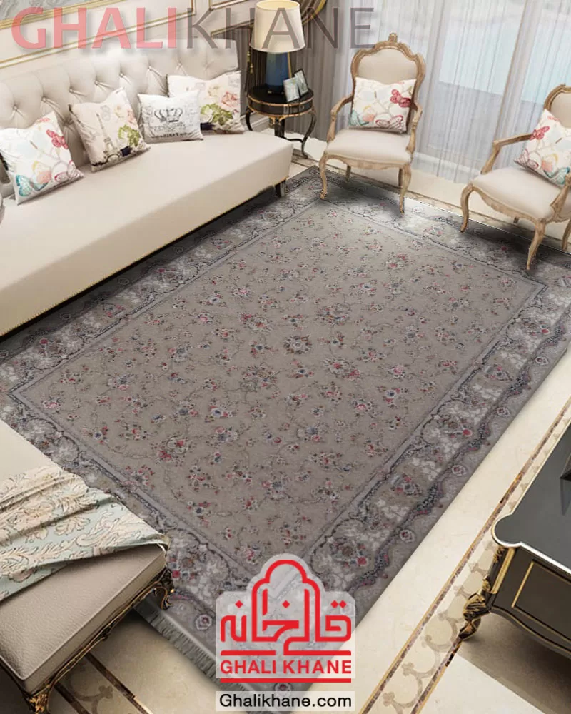 فرش مشهد 1200 شانه کد 803606 موشی