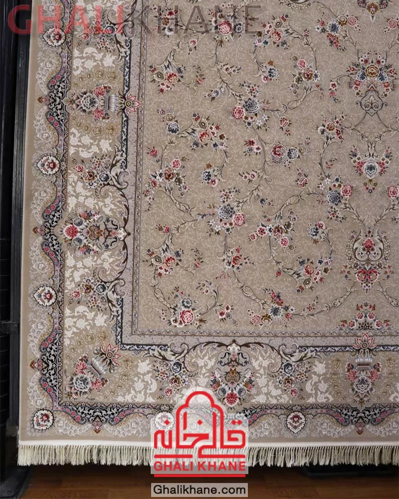 فرش مشهد 1200 شانه کد 803606 موشی