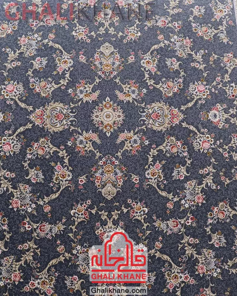 فرش مشهد 1200 شانه کد 803606 خاکستری